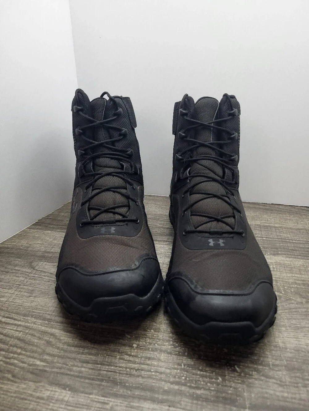 Under Armour Valsetz RTS 1.5 Tactical Boots Mens Size 12 Black Lace Zip Up Side